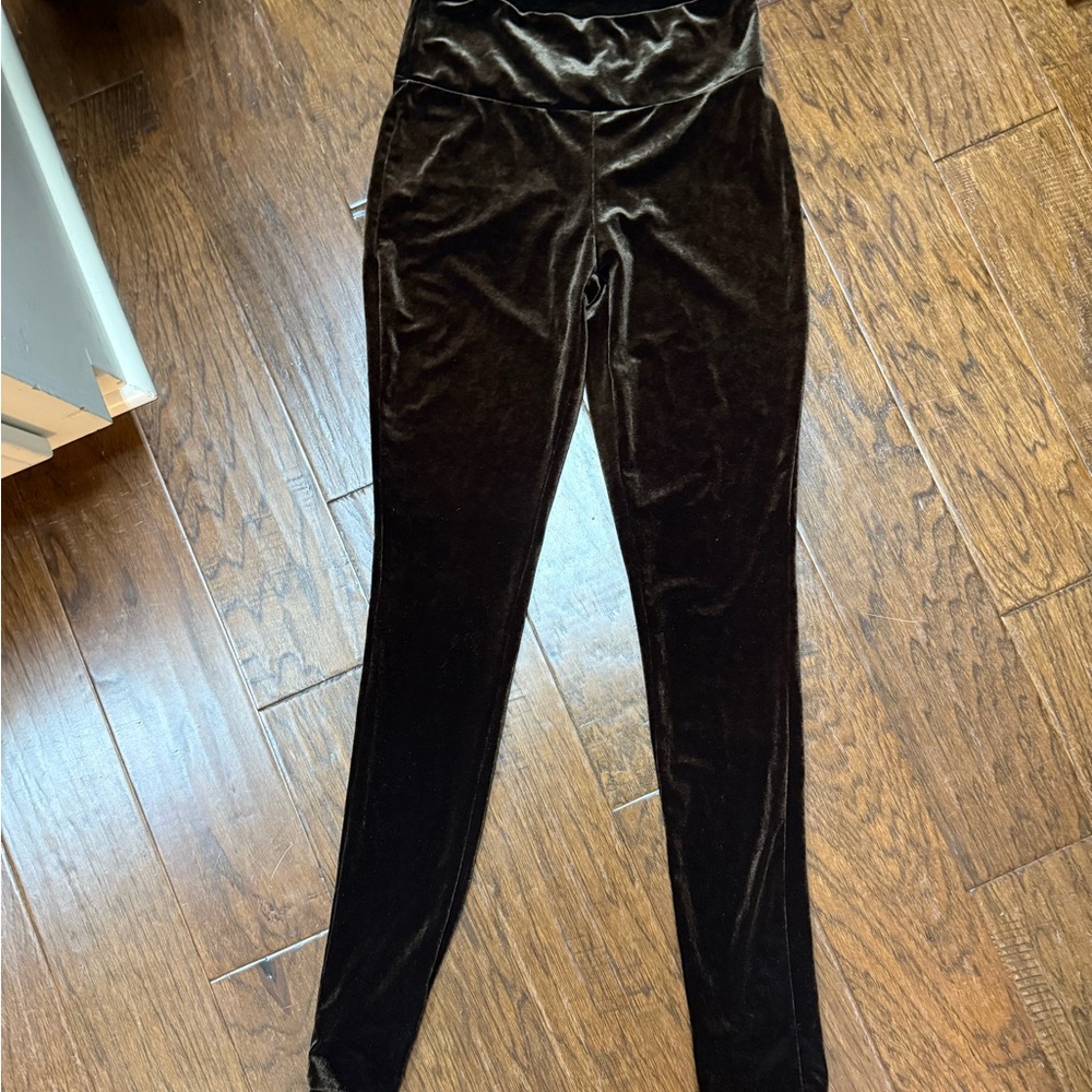 NYMPHE Brown Skinny Pants Sleek Design